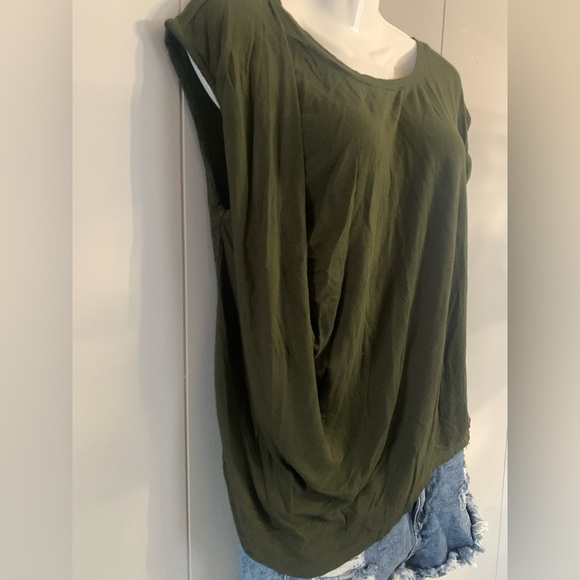 Dex Olive/Army Green Top T-Shirt/Blouse size Small - Picture 4 of 4